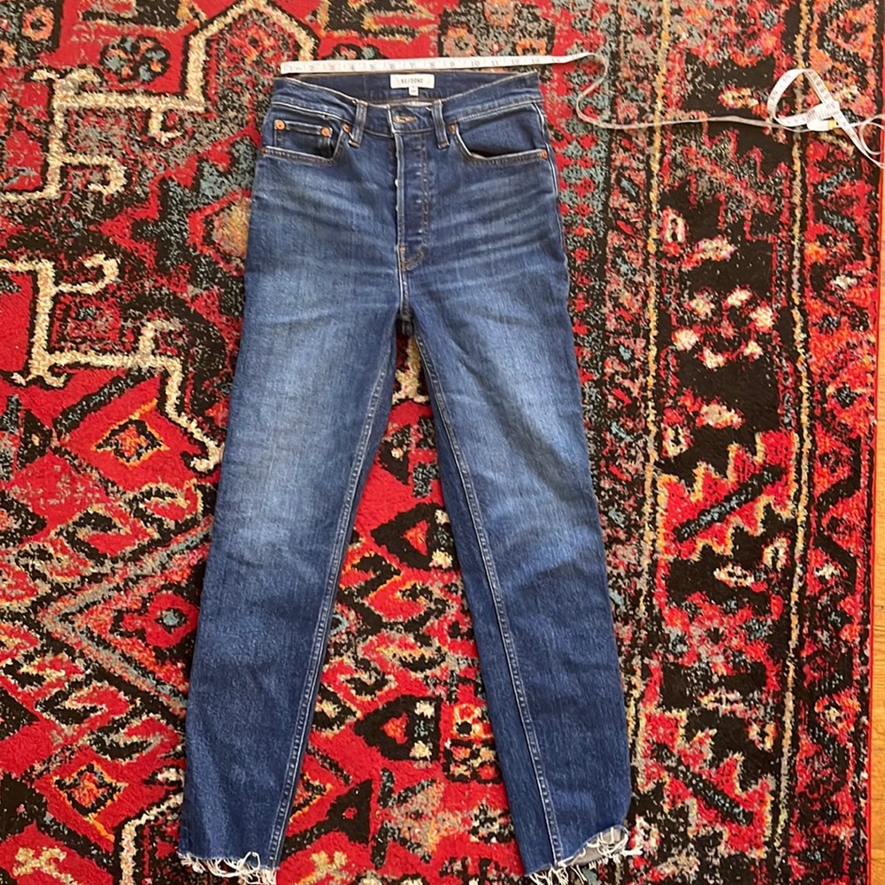 RE/DONE high rise ankle crop